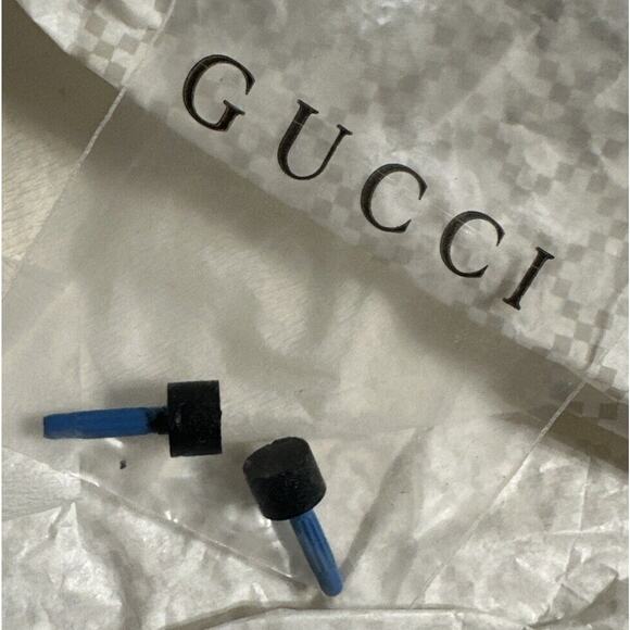 Authentic GUCCI Olive Green Suede Bamboo Stiletto Peep Toe Heel Shoe Size 39 EUC - Picture 16 of 16